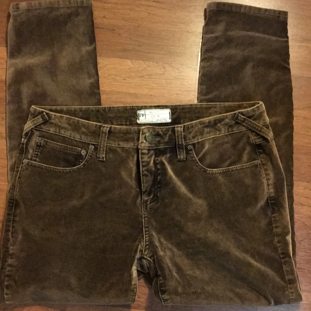 Free People Velvet Skinny Jeans